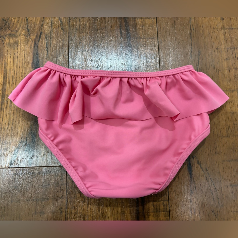 RuffleButts Rosy Sweetheart Ruffle Tie Tankini, 3T - Picture 10 of 14